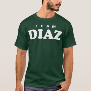 Team Diaz Personalized Surname Bride Groom Family T-Shirt