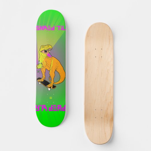 Team Dinosaur I - Mini Skateboard (Vorderseite)