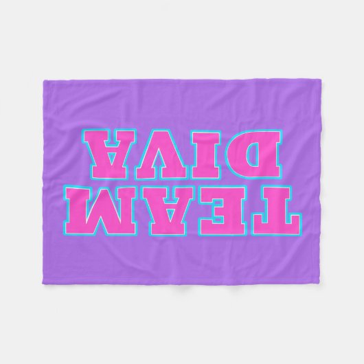 Team Diva Fleece Blankets (Vorderseite (Horizontal))