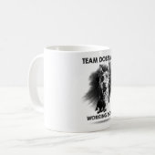 Team-Dobermann-Tasse Kaffeetasse (Vorderseite Links)