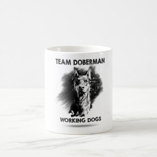 Team-Dobermann-Tasse Kaffeetasse (Mittel)