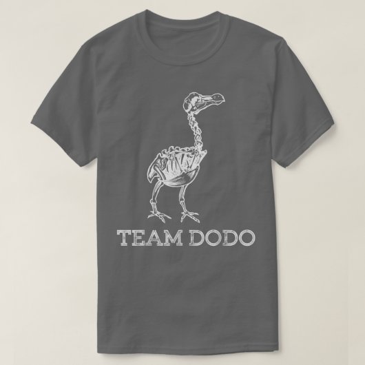 Team Dodo Fossil Skeleton Bird Paleontology  T-Shirt (Design vorne)