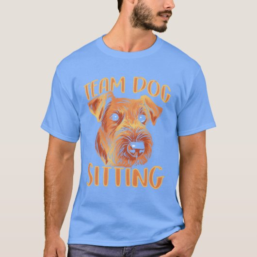 Team Dog Sitting Job Hunde Sitter Kleine Mädchen M T-Shirt (Vorderseite)