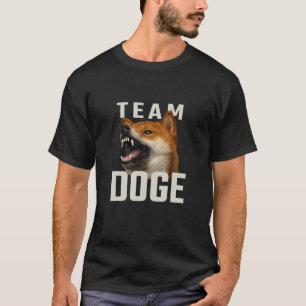 Team Dogecoin - Angry Shiba Meme für Doge-Münze  T-Shirt