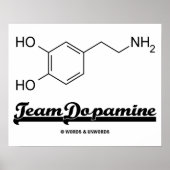 Team Dopamin (Dopamin Chemical Molecule) Poster (Vorne)