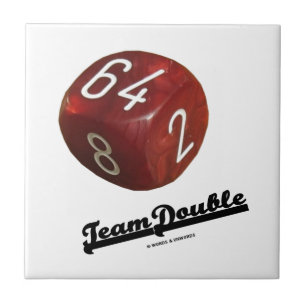 Team-Doppeltes (Backgammon-verdoppelnwürfel) Fliese