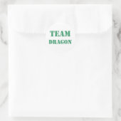 Team Dragon Runder Aufkleber (Tasche)