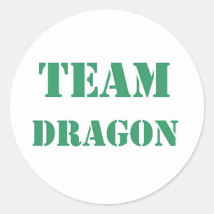 Team Dragon Runder Aufkleber