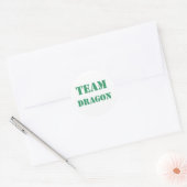 Team Dragon Runder Aufkleber (Umschlag)
