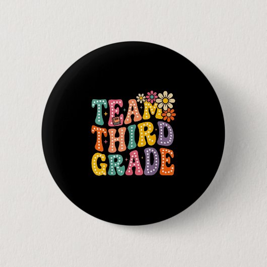Team dritte Klasse groovy 3. Klasse zurück zur Sch Button (Vorderseite)