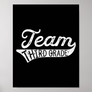 Team dritte Klasse - Student Lehrer Ck Zur Schule Poster