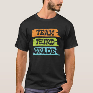 Team Dritter Grad Funny 3D Zurück zur Schule Lehre T-Shirt