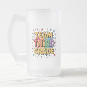 Team Dritter Grad Mattglas Bierglas