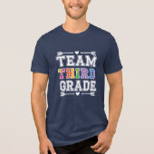 Team Dritter Grad Tri-Blend Shirt (Vorderseite)