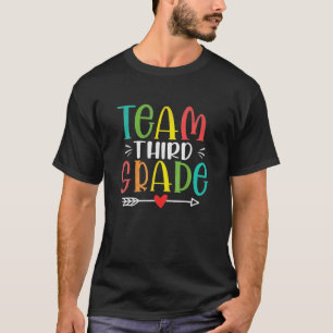 Team Dritter Klasse lustiger Lehrer Student zurück T-Shirt
