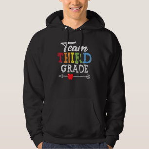 Team Dritter Platz ersten Tag der Schule Lehrer Hoodie
