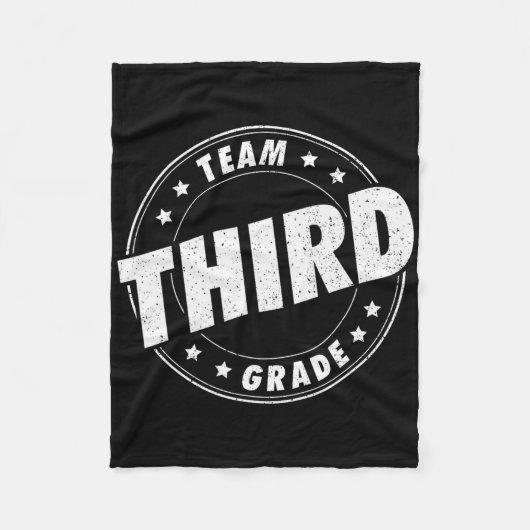 Team Drittklassenlehrer Schüler Zurück zur Schule Fleecedecke (Vorderseite)