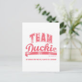 Team Duckie Postkarte (Stehend Vorderseite)