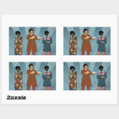 Team Dynamite Rechteckiger Aufkleber (Blatt)