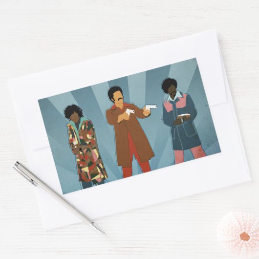 Team Dynamite Rechteckiger Aufkleber (Umschlag)