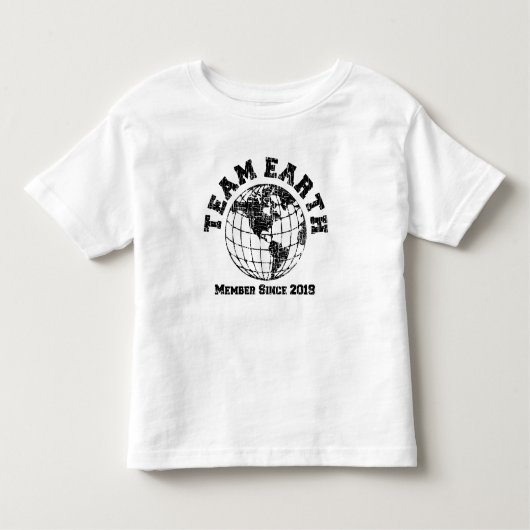Team Earth Member seit 2019 Kids T-Shirt (Vorderseite)