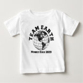 Team Earth Member Seit 2020 Baby Bodysuit Baby T-shirt (Vorderseite)