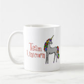 Team-Einhorn-Regenbogen Kaffeetasse (Links)