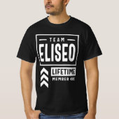 Team Eliseo Lifetime Member Personalized Name T-Shirt (Vorderseite)