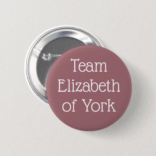 Team Elizabeth of York Button (Vorne & Hinten)