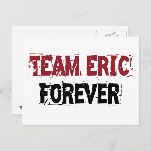 Team Eric Forever Postkarte (Vorne/Hinten)