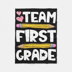 Team Erste Klasse Spaß 1. Byck Zurück zur Schule L Fleecedecke