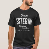 Team Esteban Personalisierter Name Esteban T-Shirt (Vorderseite)
