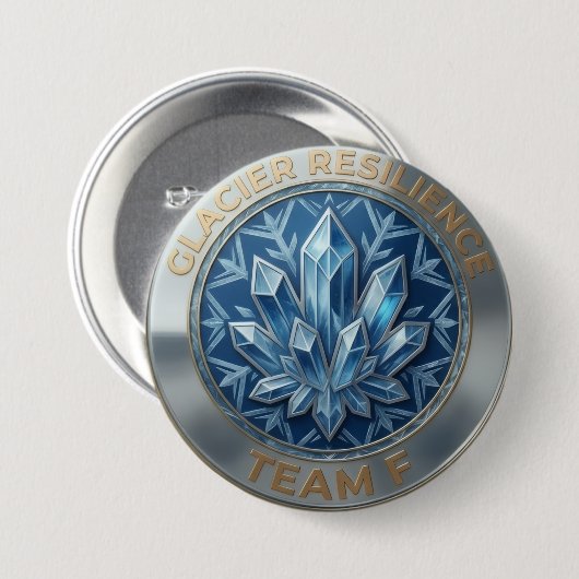 Team F – Glacier Resilience Emblem | Ice Strength Button (Vorne & Hinten)