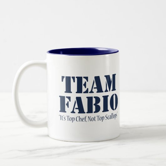 Team Fabio Zweifarbige Tasse (Links)