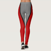 Team & Fan Grau und Rote Maskottchen Leggings (Rückseite)