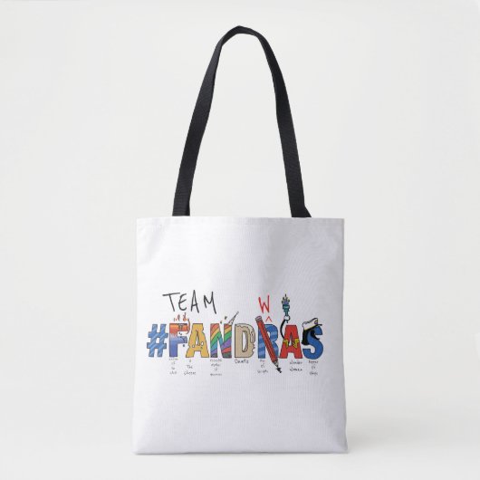Team Fandras Tote Bag Tasche (Vorderseite)
