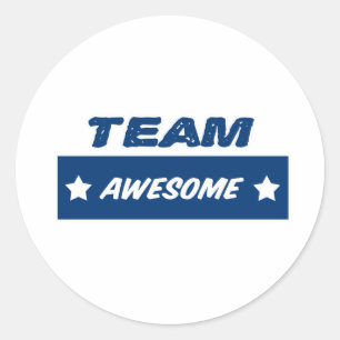 Team fantastisch! runder aufkleber