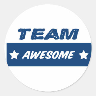 Team fantastisch! runder aufkleber