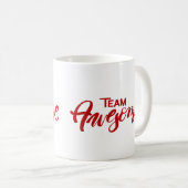 Team fantastisches Tasse-Rotes Kaffeetasse (VorderseiteRechts)