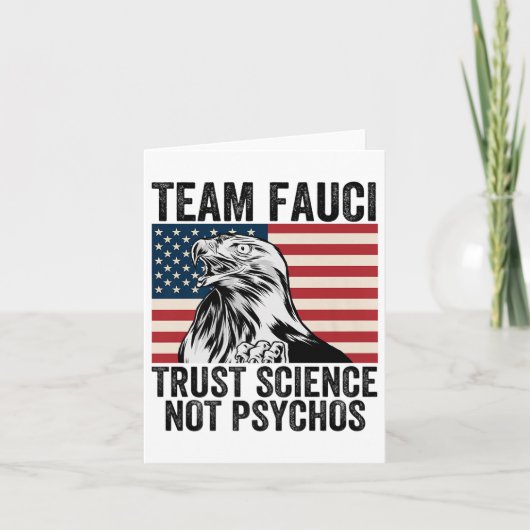 Team Fauci Anti Trump Dr. Anthony Fauci 2028 Premi Karte (Vorderseite)