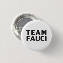 Team Fauci weiß Schwarz moderne mutige Typografie