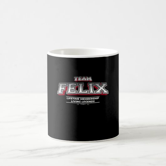 Team FELIX Familienname Nachname Nachname Mitglied Kaffeetasse (Mittel)