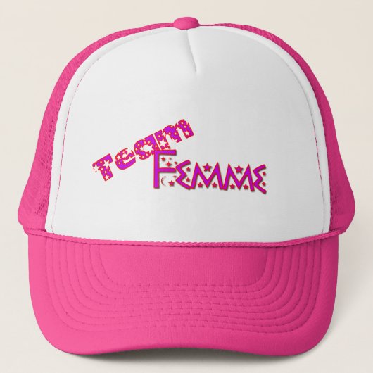 Team Femme Hut Truckerkappe (Vorderseite)