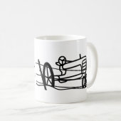 Team Fencerow antikes Traktor-Ziehen Kaffeetasse (VorderseiteRechts)