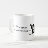 Team Fencerow antikes Traktor-Ziehen Kaffeetasse (Vorderseite Links)