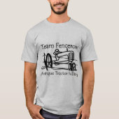 Team Fencerow antikes Traktor-Ziehen T-Shirt (Vorderseite)