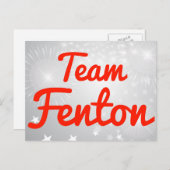 Team Fenton Postkarte (Vorne/Hinten)