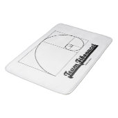 Team Fibonacci (Fibonacci Spiral) Badematte (Schrägansicht)