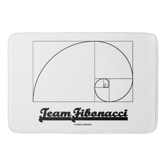 Team Fibonacci (Fibonacci Spiral) Badematte (Vorderseite)