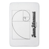 Team Fibonacci (Fibonacci Spiral) Badematte (Vorderseite Vertikal)